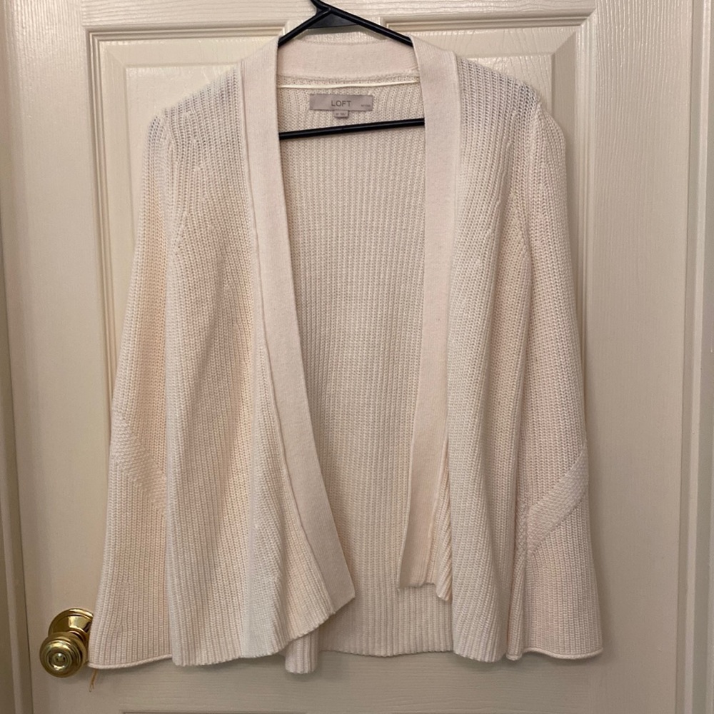 NWOT Ivory Loft Knitted Cardigan